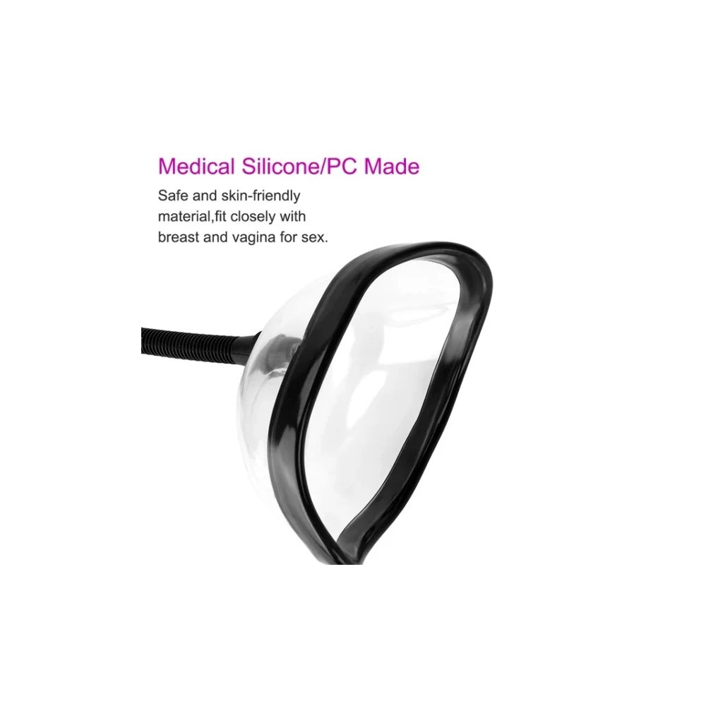 Pompa a Vuoto Manuale con Vibratore per Donne – Stimolatore Intimo Multifunzione