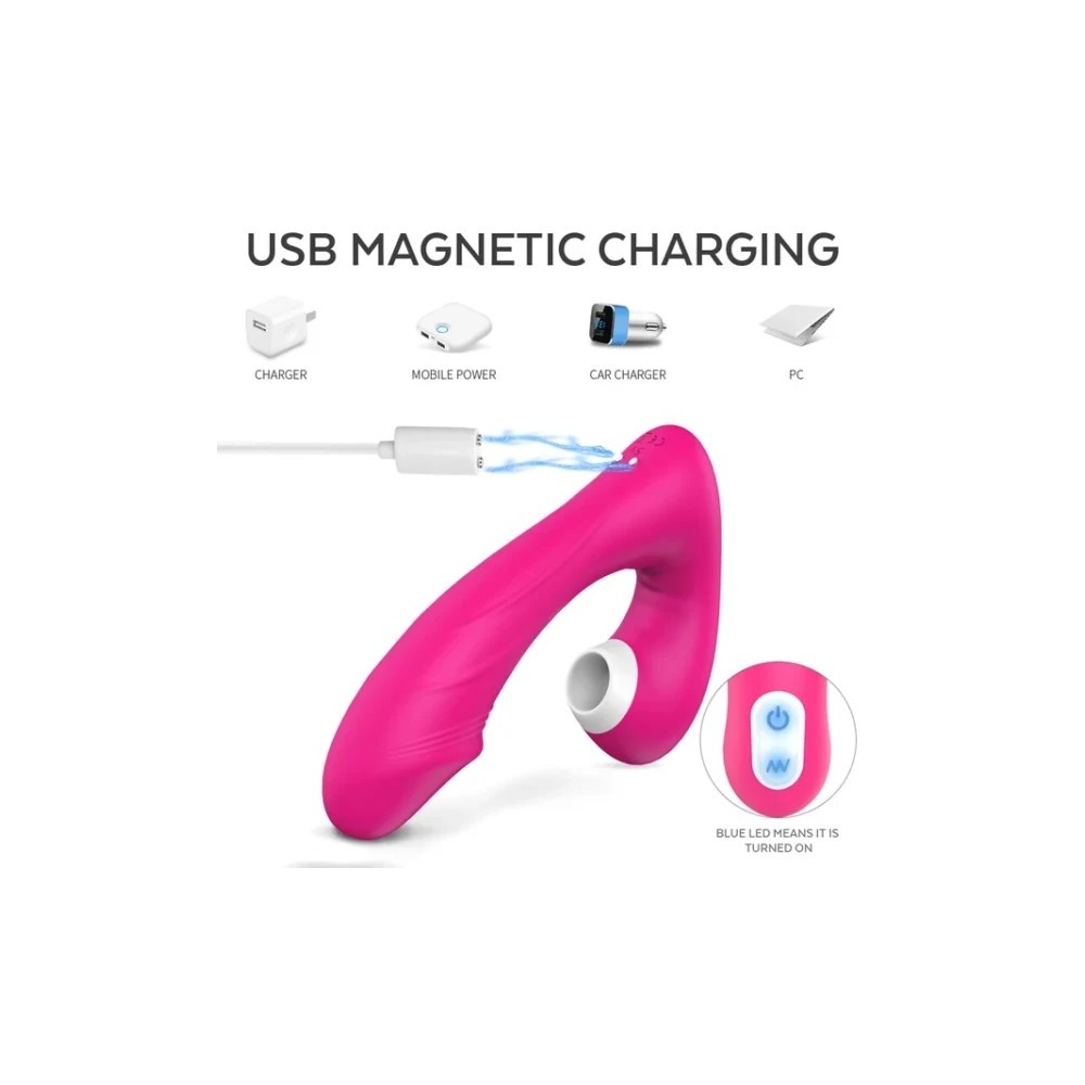 G-Spot & Clitoral Suction Vibrator – 9 Modes, Waterproof IPX7