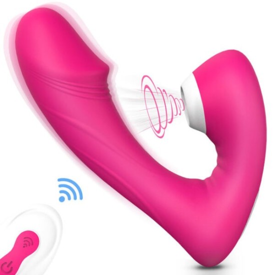 G-Spot & Clitoral Suction Vibrator – 9 Modes, Waterproof IPX7