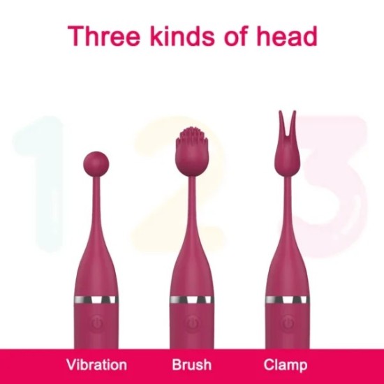 G-Spot & Clitoral Stimulator – 3 Heads, 10 Vibration Modes, Waterproof Vibrator for Women