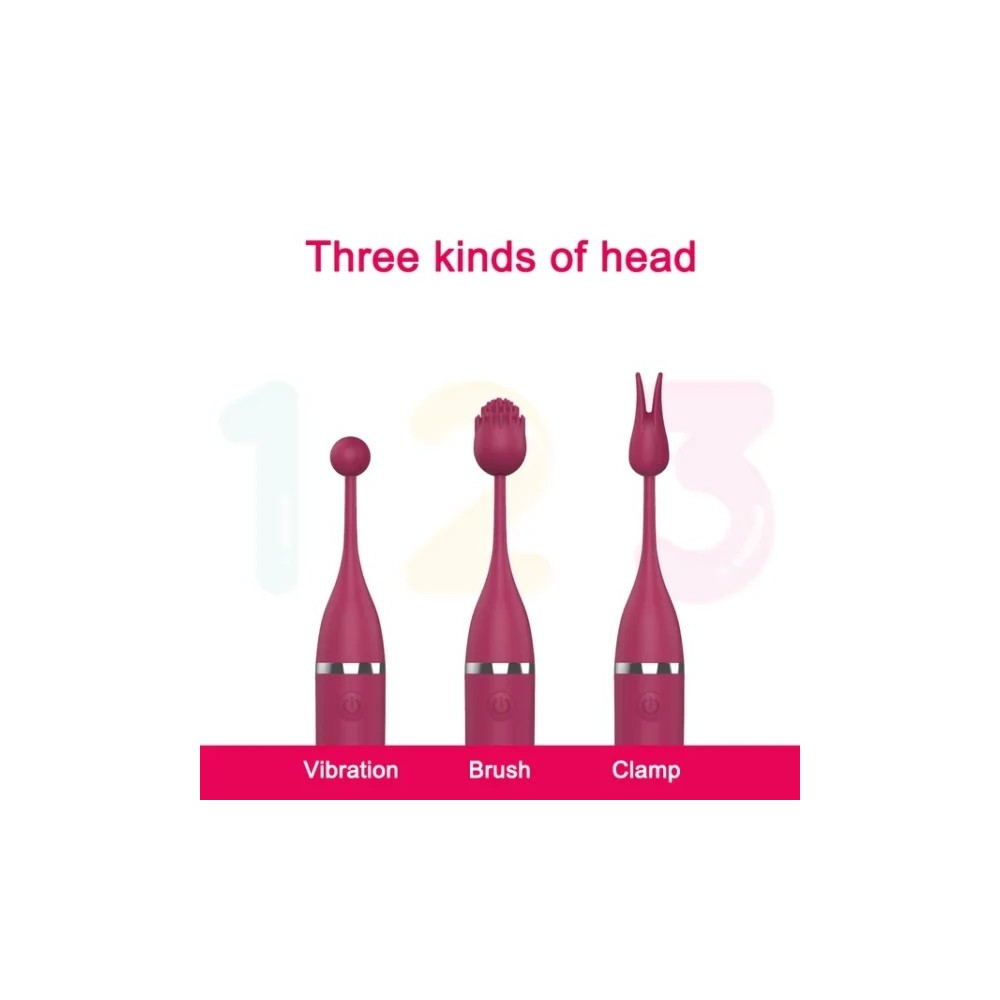 G-Spot & Clitoral Stimulator – 3 Heads, 10 Vibration Modes, Waterproof Vibrator for Women