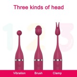 G-Spot & Clitoral Stimulator – 3 Heads, 10 Vibration Modes, Waterproof Vibrator for Women