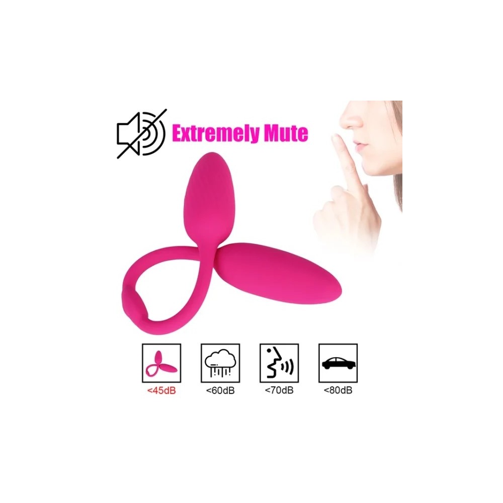 Double-Head Clitoral & G-Spot Vibrator with Remote Control | 10 Vibration Modes