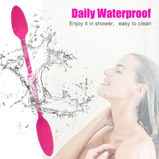 Double-Head Clitoral & G-Spot Vibrator with Remote Control | 10 Vibration Modes