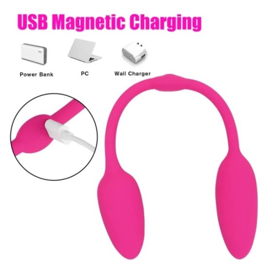 Double-Head Clitoral & G-Spot Vibrator with Remote Control | 10 Vibration Modes