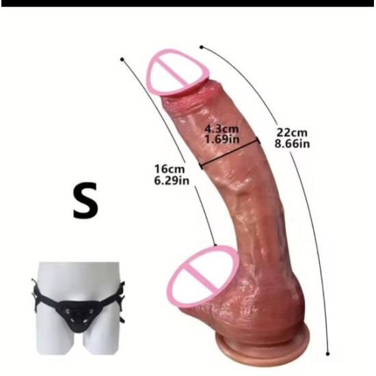 Dildo Realistico in Silicone con Ventosa | Giocattolo Erotico per Uomo e Donna