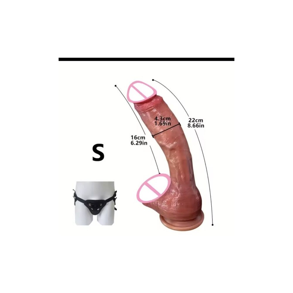 Dildo Realistico in Silicone con Ventosa | Giocattolo Erotico per Uomo e Donna