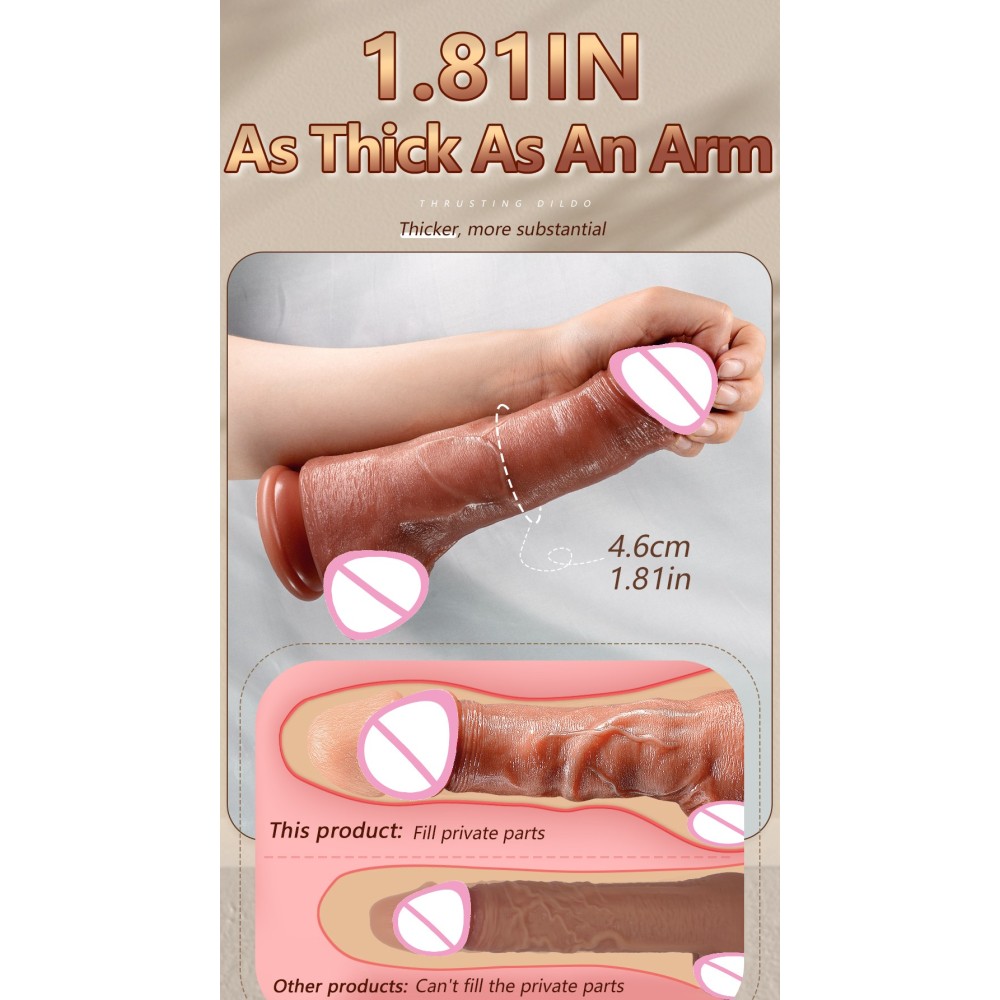 Dildo Automatico con Telecomando e Riscaldamento | Vibratore Realistico per Donne