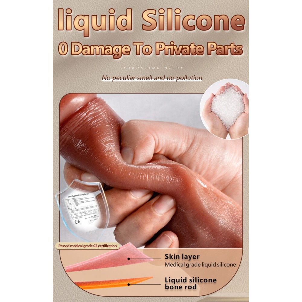 Dildo Automatico con Telecomando e Riscaldamento | Vibratore Realistico per Donne