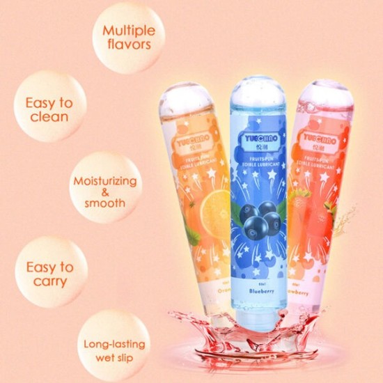 Lubrificante Commestibile a Base d’Acqua 80ml – Gel Intimo Naturale per Coppie