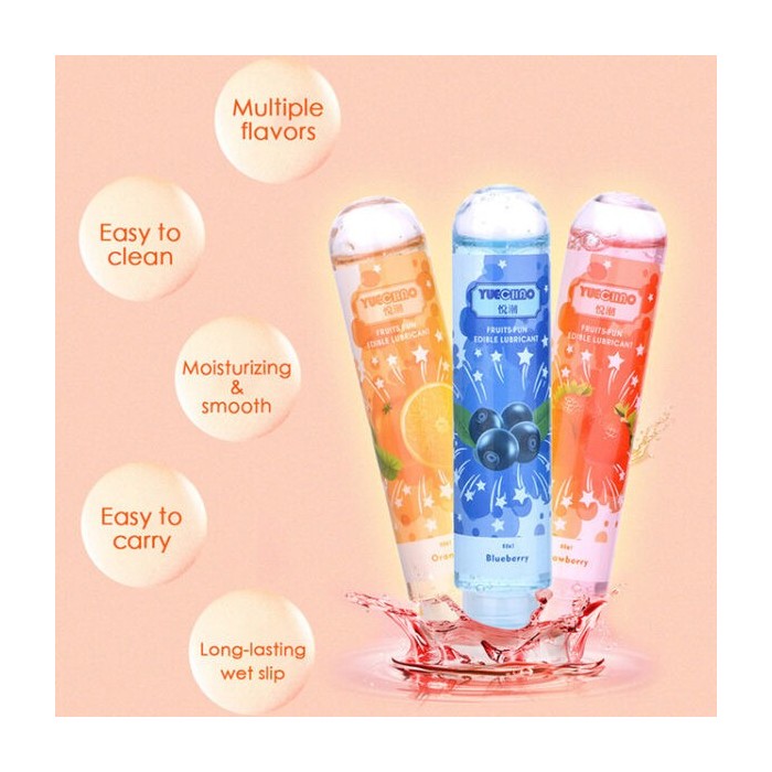 80ml Edible Water-Based Lubricant – Natural Intimate Gel for Couples