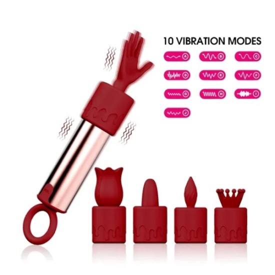 5-in-1 Mini Bullet Vibrator – Clitoral & G-Spot Stimulator