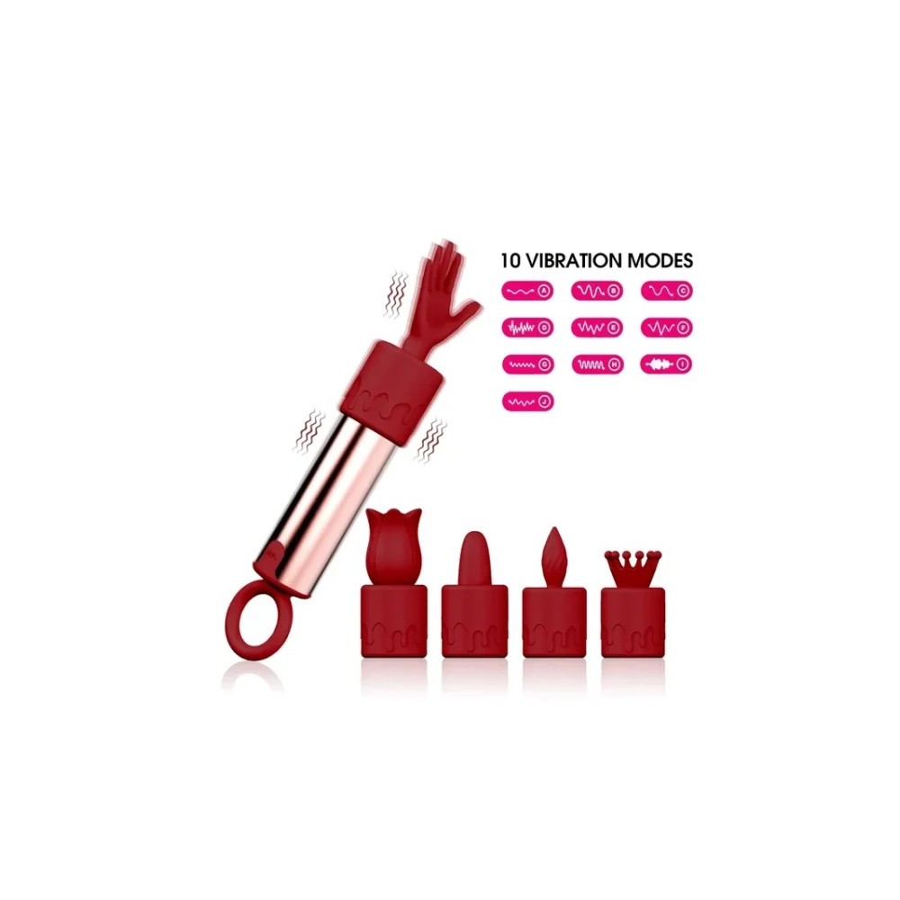 Vibratore Mini Bullet 5-in-1 – Stimolatore Clitorideo e Punto G