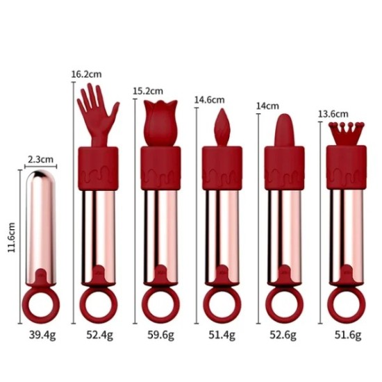 5-in-1 Mini Bullet Vibrator – Clitoral & G-Spot Stimulator