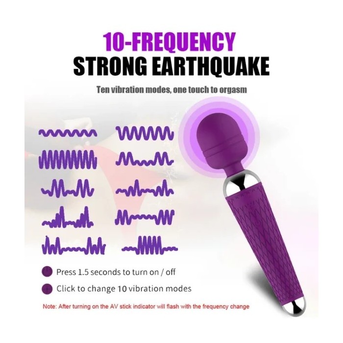 10-Speed Wireless Vibrator for Women – Clitoral & Anal Stimulator | Magic Wand