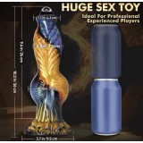 10" Realistic Telescopic Vibrator – Soft Silicone Dildo for G-Spot & Anal Stimulation