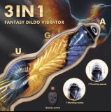 Vibratore Telescopico Realistico da 10" in Silicone Morbido – Stimolazione Punto G e Anale