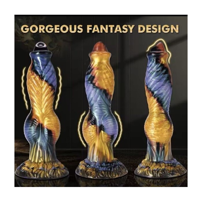 Vibratore Telescopico Realistico da 10" in Silicone Morbido – Stimolazione Punto G e Anale