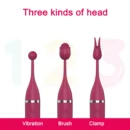 G Spot Clitoris Stimulator 3 Heads Clit Nipple Vibrator High Frequency Vibrators Female Masturbator 10 Modes Sex Toys for Women