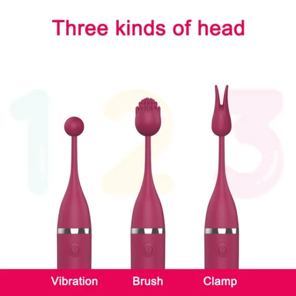 G Spot Clitoris Stimulator 3 Heads Clit Nipple Vibrator High Frequency Vibrators Female Masturbator 10 Modes Sex Toys for Women - Image 2