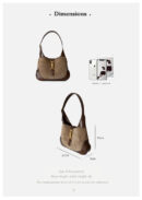 Versatile High Quality Genuine Leather Crossbody Bag Light G Lux Shoulder Bag Handbag Underarm Soft Crossbody Purse