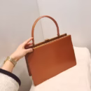 Vintage Clasp Women Handbags Medium Metal Frame Design High Quality Female Tote Bag