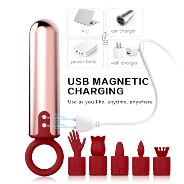 5 IN 1 Mini Bullet Vibrator Sex toys for Women Clitoral Stimulator Vaginal G Spot - Image 5