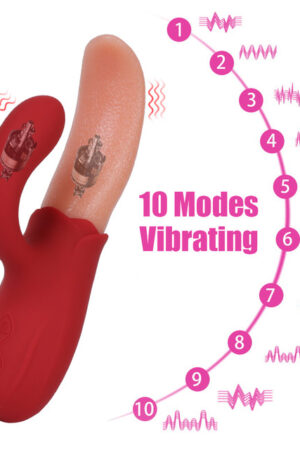 10 Modes Vibrator for Women Realistic Tongue Vagina Clitoris Stimulator Sex Product For Adults Female Masturbator Sex Toys