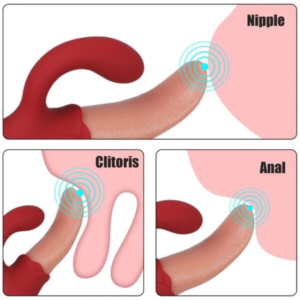 10 Modes Vibrator for Women Realistic Tongue Vagina Clitoris Stimulator Sex Product For Adults Female Masturbator Sex Toys - Image 3