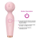 Mini Wand Vibrator Sex Toys for Women AV Vibrator G-spot Massager 10 Frequency Clitoris Stimulator Female Masturbator