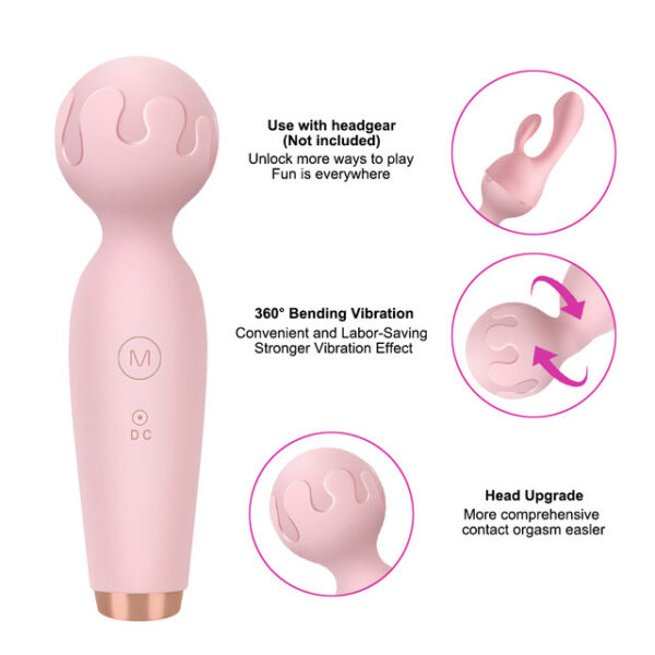 Mini Wand Vibrator Sex Toys for Women AV Vibrator G-spot Massager 10 Frequency Clitoris Stimulator Female Masturbator - Image 4