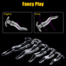Huge Long Anal Plug 5 Size Prostate Massager Crystal Soft TPE Anus Dilator Vagina Stimulator Sex Toys For Women Men Gay