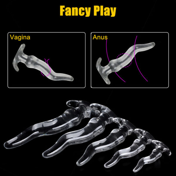 Huge Long Anal Plug 5 Size Prostate Massager Crystal Soft TPE Anus Dilator Vagina Stimulator Sex Toys For Women Men Gay - Image 13