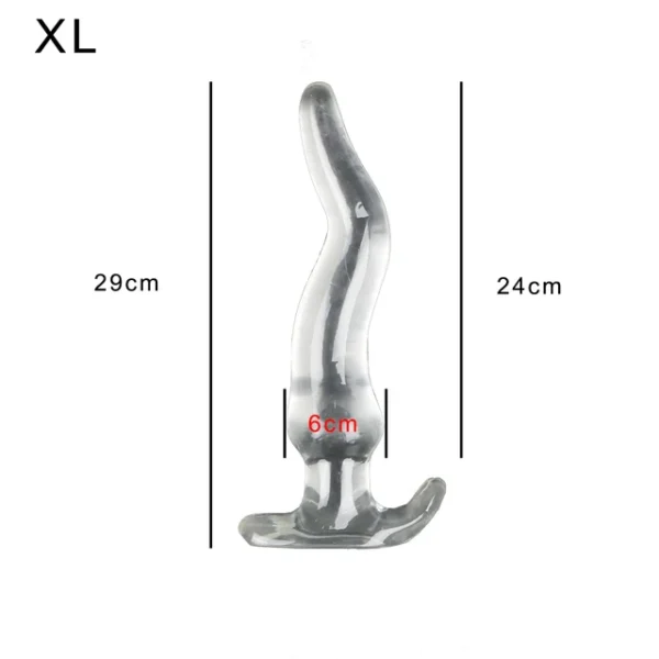 Huge Long Anal Plug 5 Size Prostate Massager Crystal Soft TPE Anus Dilator Vagina Stimulator Sex Toys For Women Men Gay - Image 10