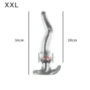 Huge Long Anal Plug 5 Size Prostate Massager Crystal Soft TPE Anus Dilator Vagina Stimulator Sex Toys For Women Men Gay