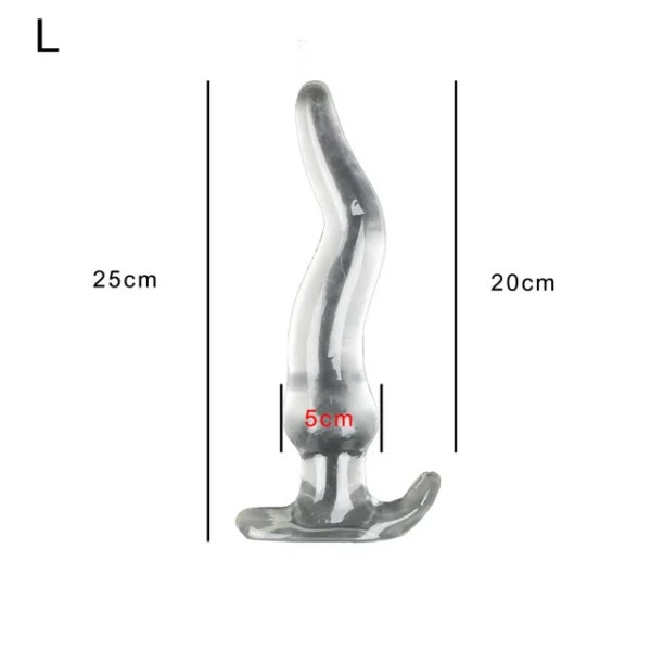 Huge Long Anal Plug 5 Size Prostate Massager Crystal Soft TPE Anus Dilator Vagina Stimulator Sex Toys For Women Men Gay - Image 8
