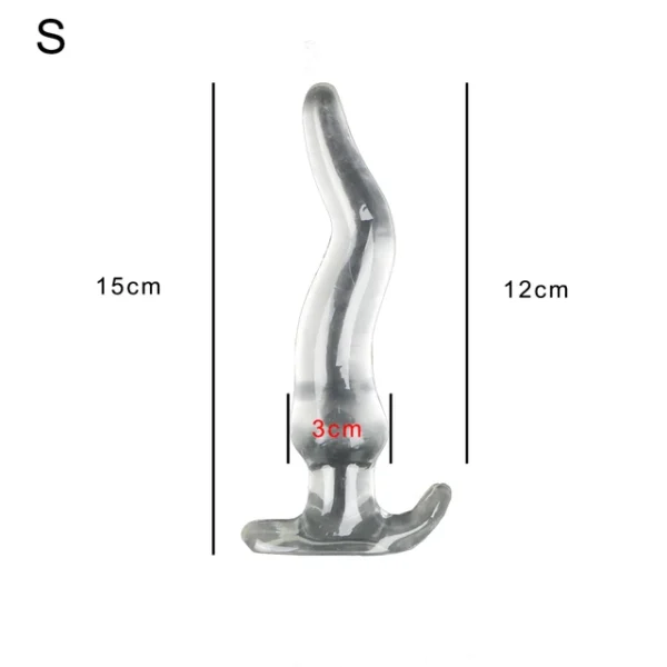 Huge Long Anal Plug 5 Size Prostate Massager Crystal Soft TPE Anus Dilator Vagina Stimulator Sex Toys For Women Men Gay - Image 6