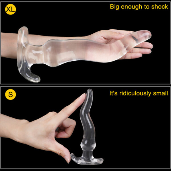 Huge Long Anal Plug 5 Size Prostate Massager Crystal Soft TPE Anus Dilator Vagina Stimulator Sex Toys For Women Men Gay - Image 2