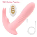 Sex Shop Telescopic Vibrator Heating Wearable Dildo Vibrator G-spot Vagina Massage Rotation Beads Sex Toys for Women