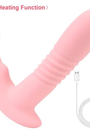 Sex Shop Telescopic Vibrator Heating Wearable Dildo Vibrator G-spot Vagina Massage Rotation Beads Sex Toys for Women