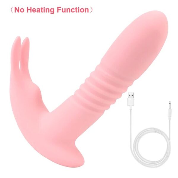 Sex Shop Telescopic Vibrator Heating Wearable Dildo Vibrator G-spot Vagina Massage Rotation Beads Sex Toys for Women