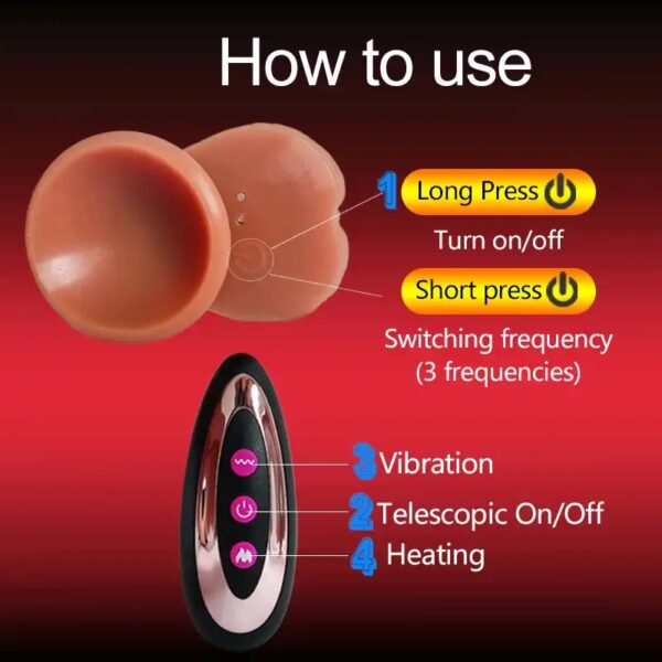 Realistic dildo for women sex toys telescopic vibrator with female stimulator dildos vibrators big penis anal dildo vibrator - Image 6