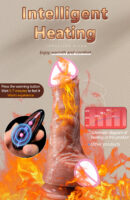 Big Thrusting Dildo For Women Remote Control Vibrator Suction Cup Realistic Penis Automatic Telescopic Rotating Heated Sex Toys