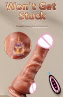 Big Thrusting Dildo For Women Remote Control Vibrator Suction Cup Realistic Penis Automatic Telescopic Rotating Heated Sex Toys