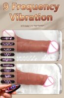 Big Thrusting Dildo For Women Remote Control Vibrator Suction Cup Realistic Penis Automatic Telescopic Rotating Heated Sex Toys