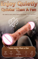 Big Thrusting Dildo For Women Remote Control Vibrator Suction Cup Realistic Penis Automatic Telescopic Rotating Heated Sex Toys