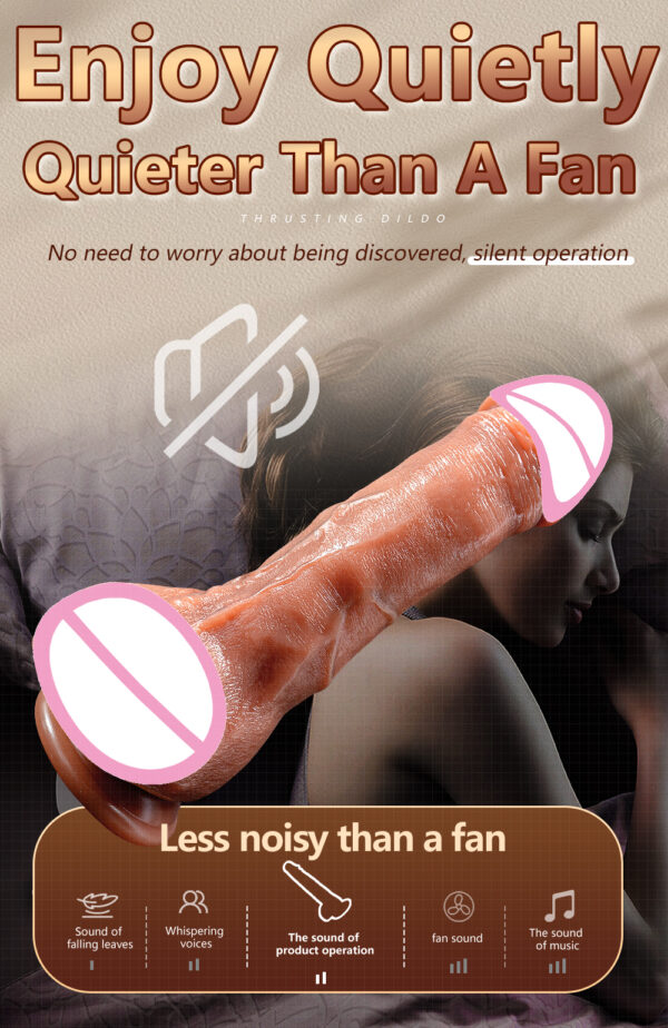 Big Thrusting Dildo For Women Remote Control Vibrator Suction Cup Realistic Penis Automatic Telescopic Rotating Heated Sex Toys - immagine 10