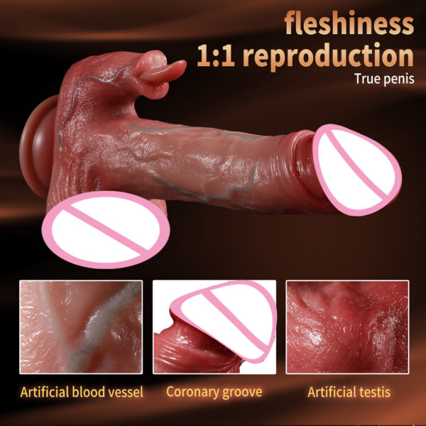 Big Realistic Dildo Soft Silicone Penis Skin Feel Cock Female Masturbator Anal Plug Adult Sex Toys Shop Strap on Dildos for Women - immagine 5