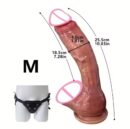 Cheap Dildo Huge Realistic Penis feel Silicone Like suction Cap Strap-On Anal Plug Vagina Masturbator Adult Sex Toys for Women Men