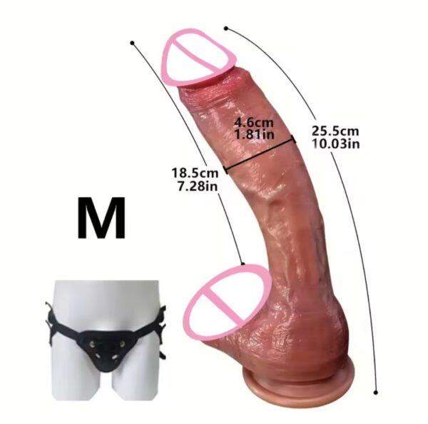 Cheap Dildo Huge Realistic Penis feel Silicone Like suction Cap Strap-On Anal Plug Vagina Masturbator Adult Sex Toys for Women Men - Image 10